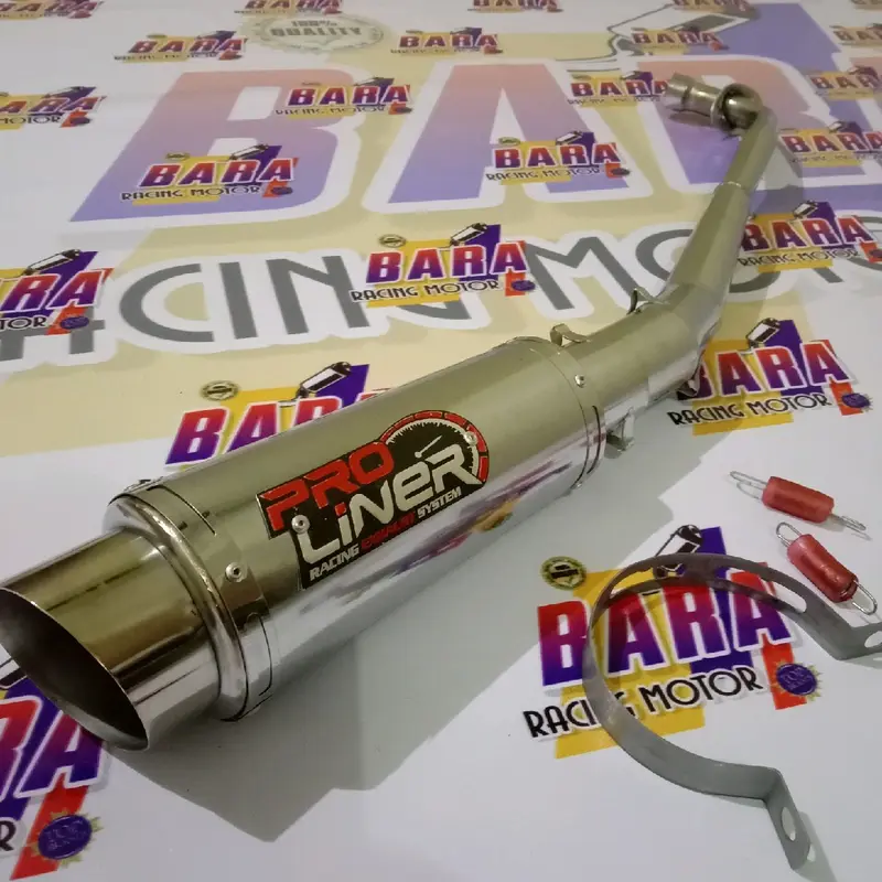 Knalpot racing Pro liner Untuk semua jenis motor bebek : Jupiter vega supra grand win Shogun smash revo kharisma blade motor cina Motorcycle 0