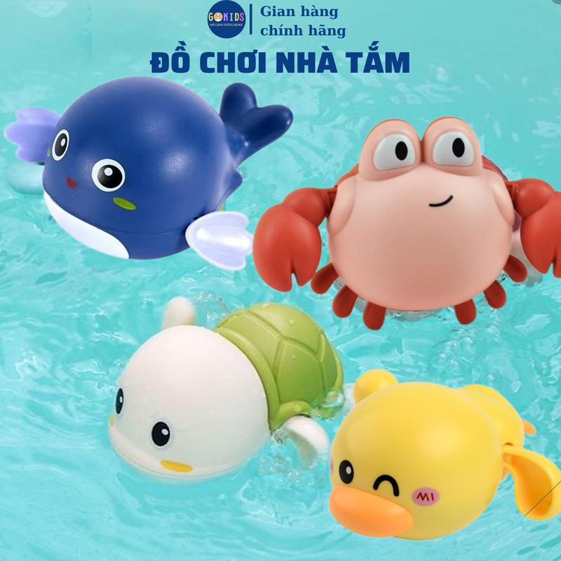 Đồ Chơi Nhà Tắm, Rùa vặn cót  ,Cá Heo, Vịt , Cua Cho Bé Thích Thú Vận Động Khỏe Mạnh Đồ Chơi Dưới Nước Thả Bồn Tắm