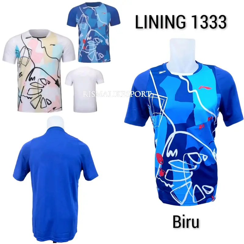 BAJU JERSEY BADMINTON BULUTANGKIS LINING 1333 GRADE ORI GO IMPORT LI-NING 1