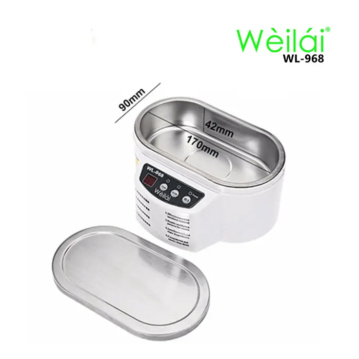 Weilai WL-968 Mesin Ultrasonic Layar Digital Jewelry Glasses Cleaning Cleaner 4