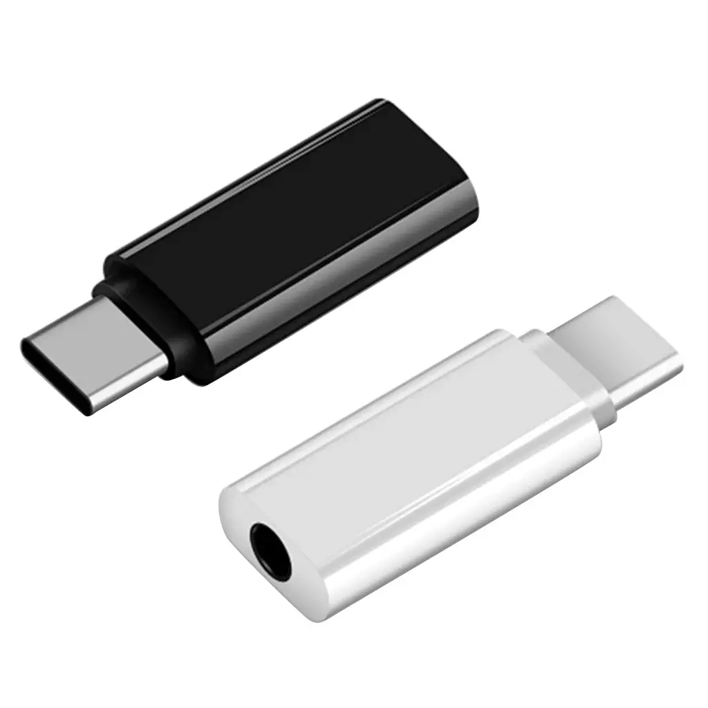 Bộ Chuyển Đổi Tai Nghe, Truyền Nhanh Thực Dụng, Đầu Nối 3.5MM Sang TYPEC, Nhỏ Và Tiện Lợi, Có Màu Đen Và Trắng