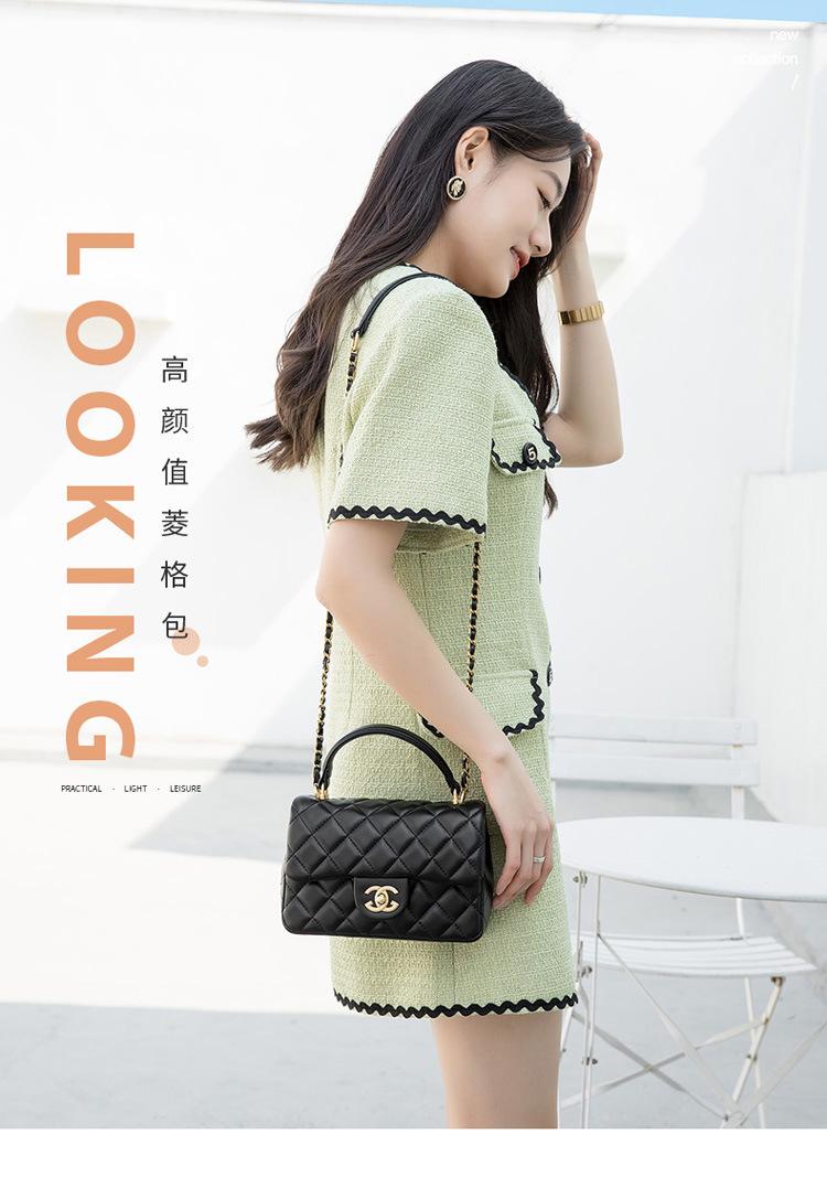 Product Introduction of Túi Xách Nhỏ Dây Xích Hình Thoi Mới Xuân / Hè 2024 Cho Nữ Túi Đưa Thư Phong Cách Phương Tây Cao Cấp Túi Vuông Nhỏ Phổ Biến 1
