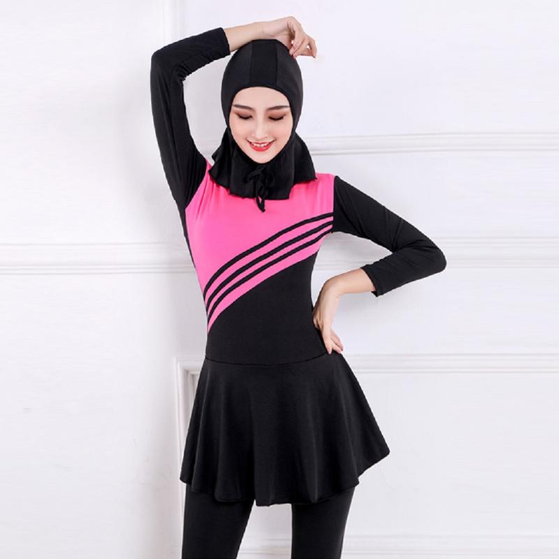 Product Introduction of Áo tắm nữ, Một bộ với Tudung, Baju renang Muslimah Wanita, Đồ bơi Hồi giáo, Tudung trùm kín, Thích hợp cho phụ nữ Hồi giáo, hjibah, Áo tắm 17