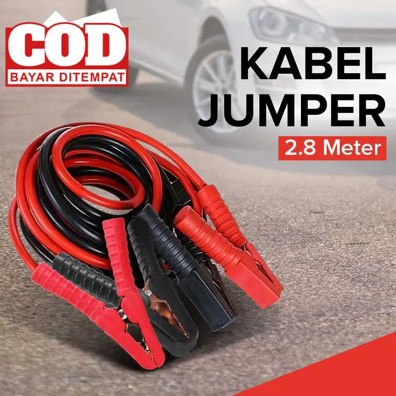 Kabel Jumper Aki Copper 2mm² for Vehicles Under 2000cc 2.8 m - 0