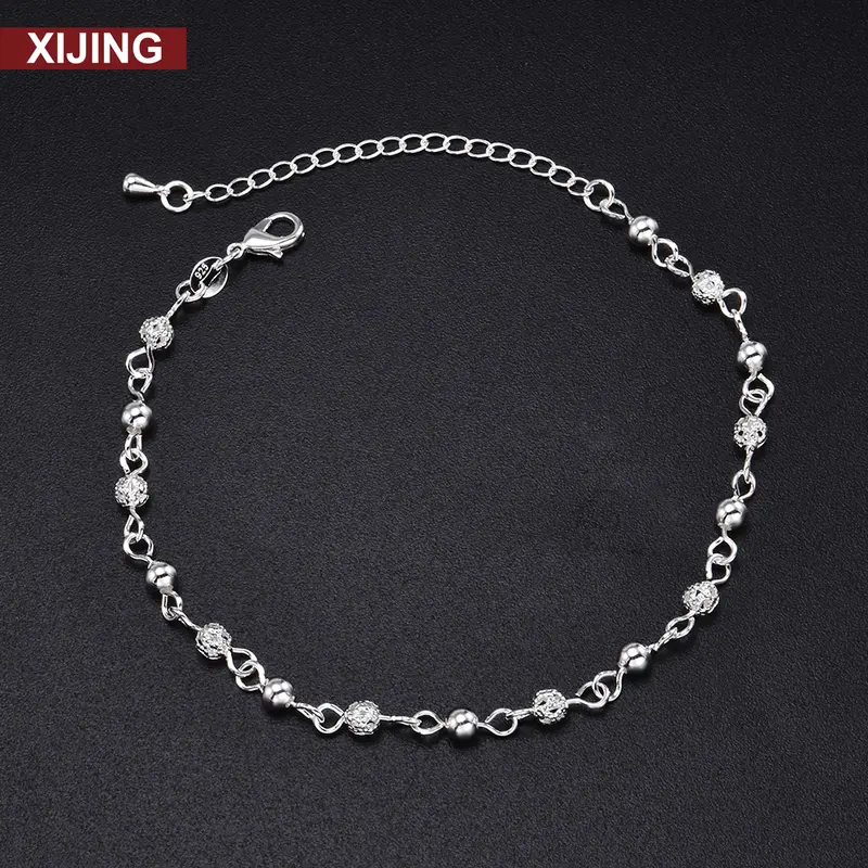 Lắc Chân Đi Biển, XJ-Cổ Điển Phong Cách Mùa Hè, Dây Chuyền Mắt Cá Chân Hạt, Dây Chuyền Chân, Đồ Trang Sức 0