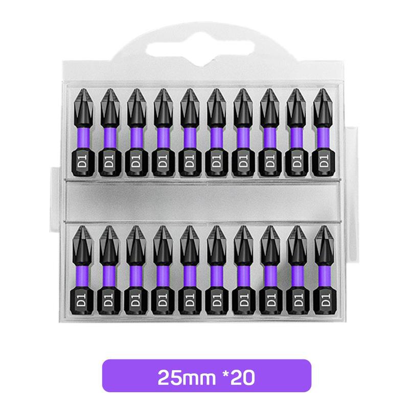 Impact Drill Bit Set, High Torque Hardness Drill Bit Set, Non-slip Impact Batch Head Bit Set, Strong Magnetic Cross Screwdriver Bits, Power Tool Accessories, Heavy Duty, Hardware, Industrial 6