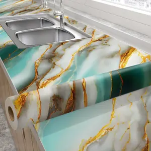 Stiker Dapur Anti Minyak dan Panas Motif Marmer 3D – Aluminium foil, ukuran 60cm x 6m per roll. Cocok untuk dinding, kertas wallpaper, dan dekorasi sticker dapur yang tahan lama dan praktis