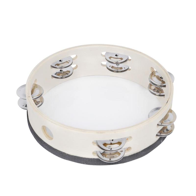 Product Introduction of Hand Percussion Instrument, Handheld Double Row Tambourine Drum, Musical Instrument for Kids & Adults, Percussion Instrument for Home & Studio 4