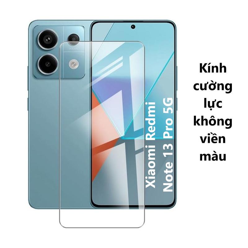  Kính cường lực Xiaomi Redmi Note 9 10 11 12 13 14 T Pro Plus 5G 4G không viền màu cuong  luctrongsuot 