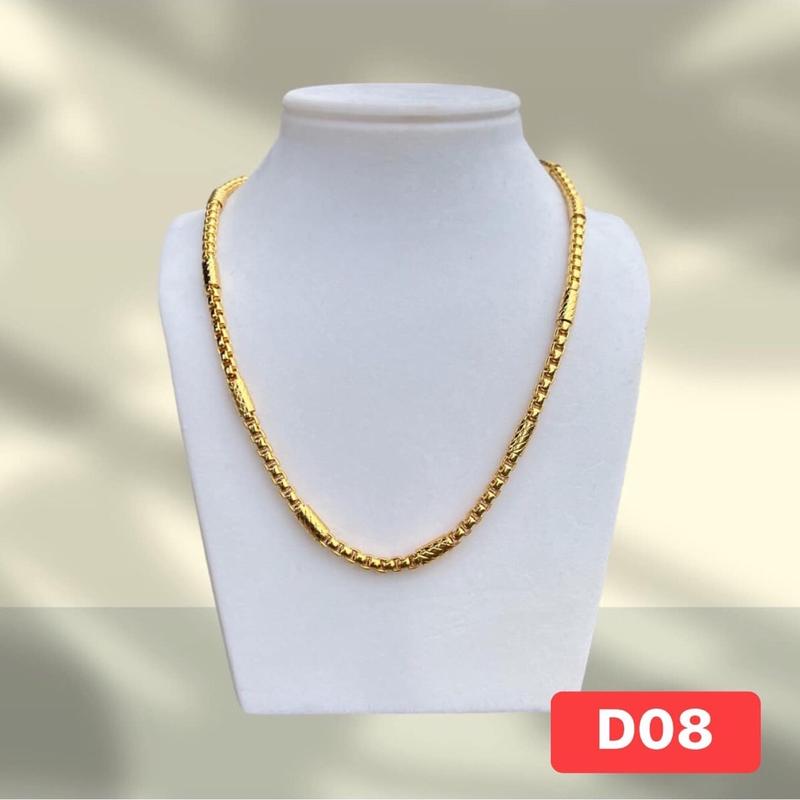 Dây chuyền nam đốt trúc mạ vàng bền màu to 5mm dai 55cm Trang Sức