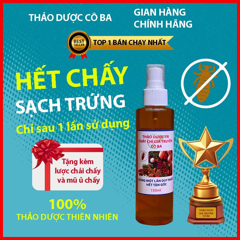 Thảo Dược Cô Ba - Dầu Gội Cháy Chí Thảo Dược 150ml - Ủ Cháy Sạch Trứng & Gia Truyền - Tặng Lược & Mũ Ủ Tóc