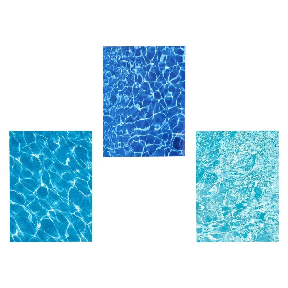 Water Ripple Wave Sticker DIY Imitation Waterscape Scene Decoration Sticker for Bedrooms Bathroom Swimming Pools Restaurants