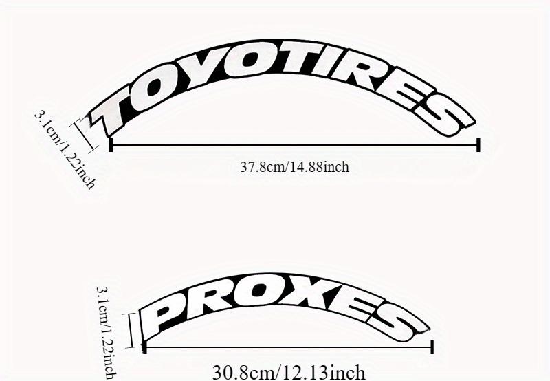 Product Introduction of 4 Sets For 4 Wheels Letters Tire Car Stickers Universal 3D Auto Motorcycle Water proof Decals Styling In-One-Piece Stickers 4