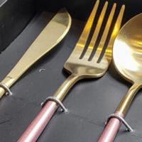 Gambar Brewsuniq Fuscia Pink 4pcs Cutlery Gift Set - Sendok / Garpu / Pisau Stainless dengan Kotak Hadiah dari Brewsuniq Store Kota Medan 3 Tokopedia