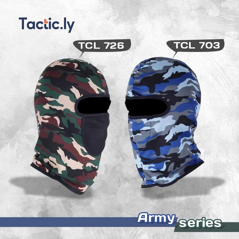 Masker Buff Pria Full Face Masker Ninja Motif Army Casual Katun COD 0