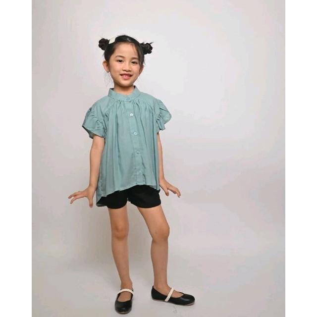 CURLY BLOUSE - ATASAN ANAK PEREMPUAN KANCING DEPAN 2