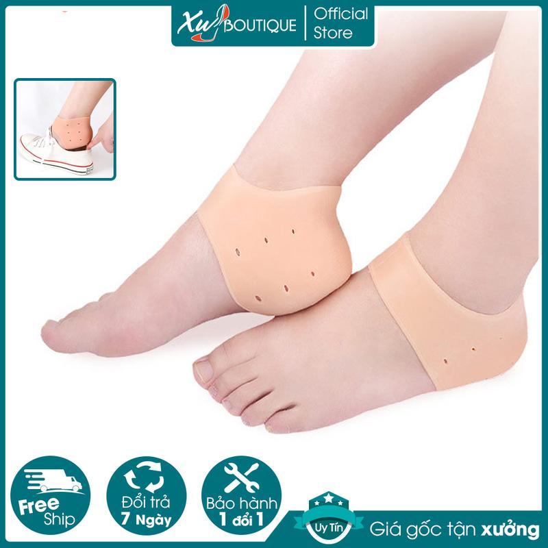 2 Miếng Lót Giày Silicon Bảo Vệ Gót Chân, Chống Đau Chân Cao Cấp