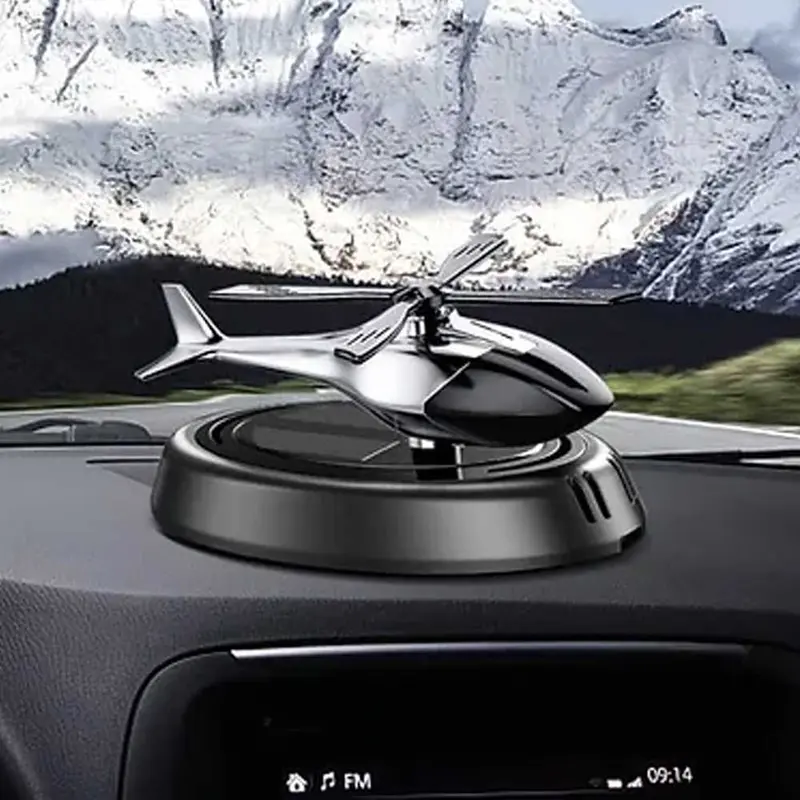 CATIANPAI Parfum Mobil Dashboard Helikopter Tenaga Surya Car Freshener - KTP030 Pajangan 1