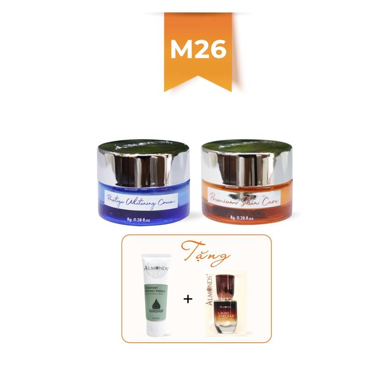 [COMBO mini] - Kem dưỡng sen tuyết + Kem cam hỗ trợ đẹp da (tặng 1 gói tinh chất và sữa rửa mặt bí đao)