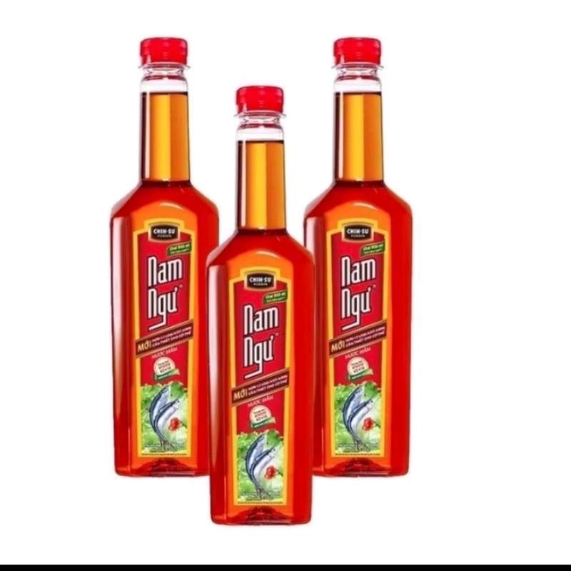 Combo 3 chai Nước mắm Nam Ngư cá cơm Dung tích 900ml Gia Vị