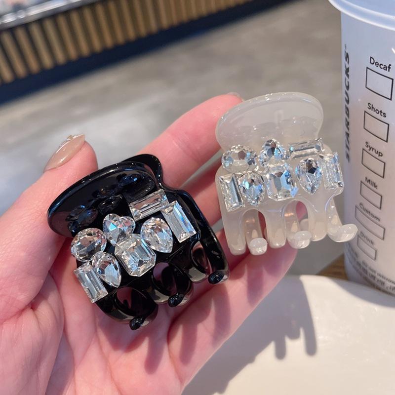  A208 Kẹp càng cua 6 răng đính họa tiết đá cao cấp 