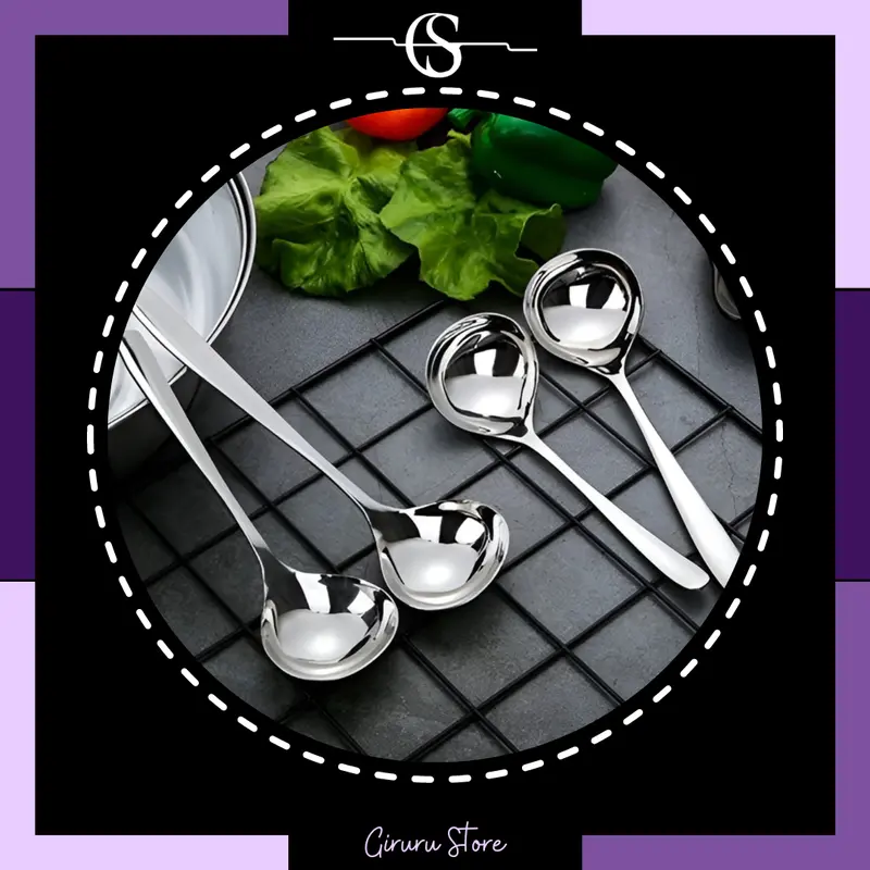 Sendok Sup Sayur / Centong Kuah / Soup Spoon Long / Centong Sayur Stainless 4