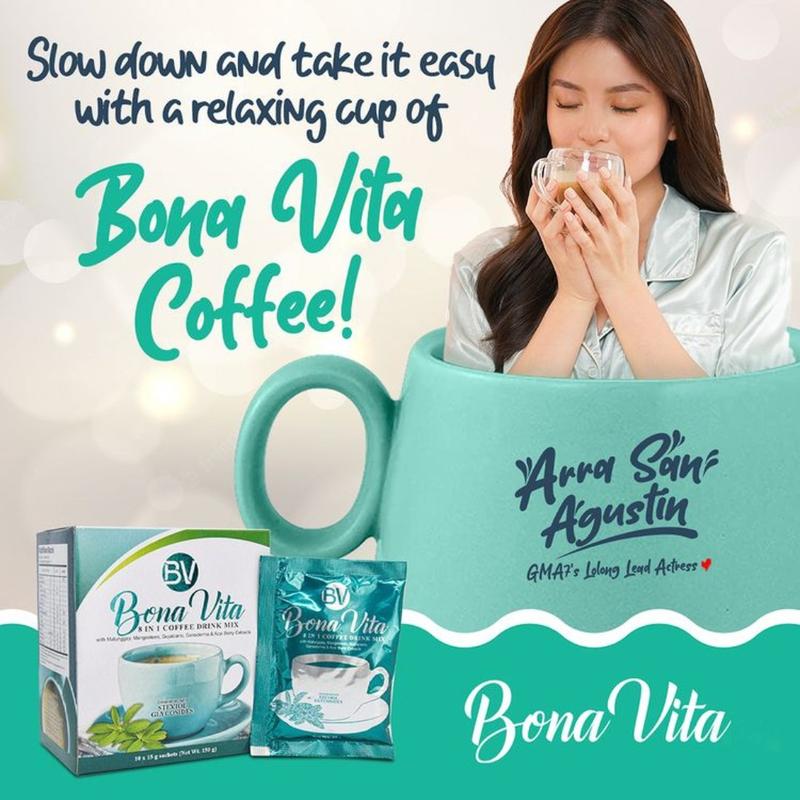 2 Boxes Bonavita Mocha 15 in 1 Coffee Drink  Variant All Natural with Mangosteen Guyabano Malungay Ganoderma Acai Berry and Stevia Sweetener Organic Sugar Free Low Sugar FAST SHIPPING