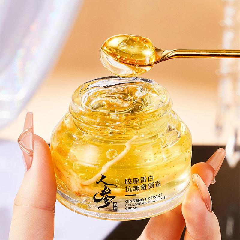 Product Introduction of Ginseng Essence Serum Facial Firming Deep Hydration Moisturizing Repairing Fine Lines Natural Skin Essence Cream Women Beuaty 50g 19