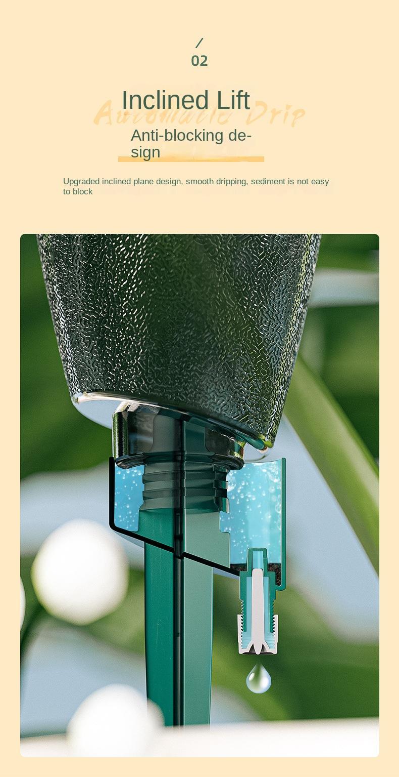 Product Introduction of Automatic Watering Tool, Drip Irrigation, Plant Watering System, Home Use, Travel Watering Can, Water Bottle for Plants 2