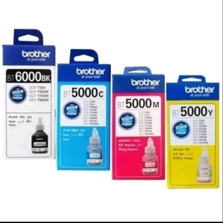 TINTA BROTHER BT D6000BK/BT D60BK/BT5000 C,Y,M Printer 1