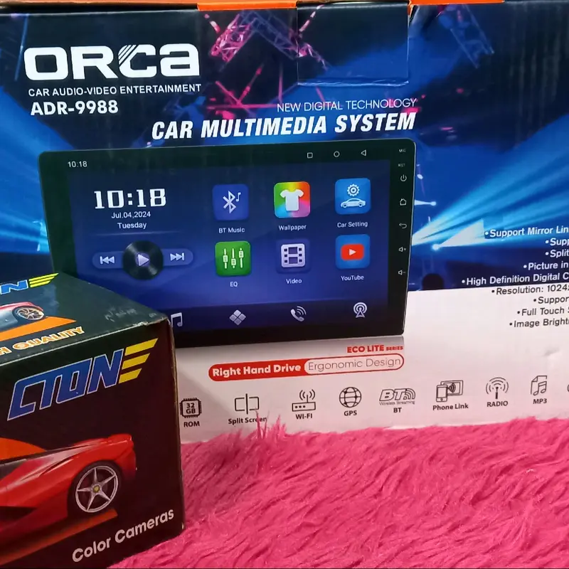 HEAD UNIT ANDROID ORCA LAYAR 9INC LENGKAP AMA KAMERA 0