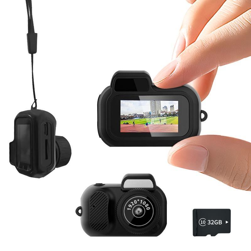 Product Introduction of Mini Keychain Camera with Built-In Screen-Necklace Camera, Keychain Camera 1080P HD Keychain Video Camera, Compact Portable Camera Lasting Nostalgic Photography and Videography Memories Vlog, Best Festival Christmas Gifts for Teenagers, Girls(32GB Card) 5