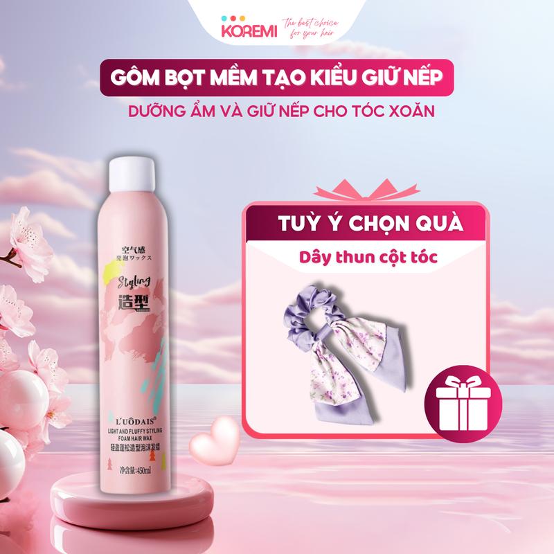 Gôm mềm, keo xịt giữ nếp tóc nữ, keo bọt mềm, gôm xịt cứng tạo kiểu tóc xoăn nam , chai to 420ml 450ml butterfly