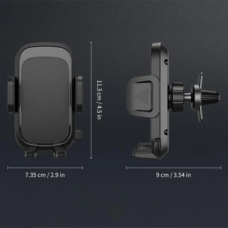 Car Air Vent Phone Holder, Multifunctional Car Phone Holder, Universal Car Interior Accessories for iPhone & Android Phone 1
