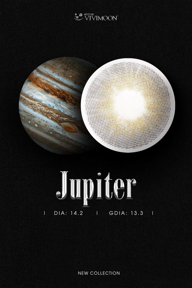 Product Introduction of Kính áp tròng Jupiter Gray lens khóa ẩm cận VIVIMOON màu xám pha ánh vàng 6 tháng (Giá 01 đôi) 49