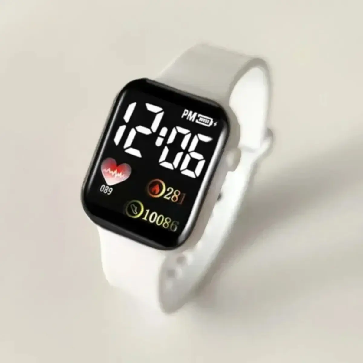 LED Screen Watch Electronic Watches Rainbow Square Waterproof Digital Outdoor Sports Students Electronic Watch new