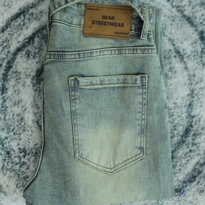 Quần jean nam streetwear cao cấp BEAR STREETWEAR,3 màu xanh vàng, vàng cam, xám,form slimfit,vải denim co giãn (sk032) 7