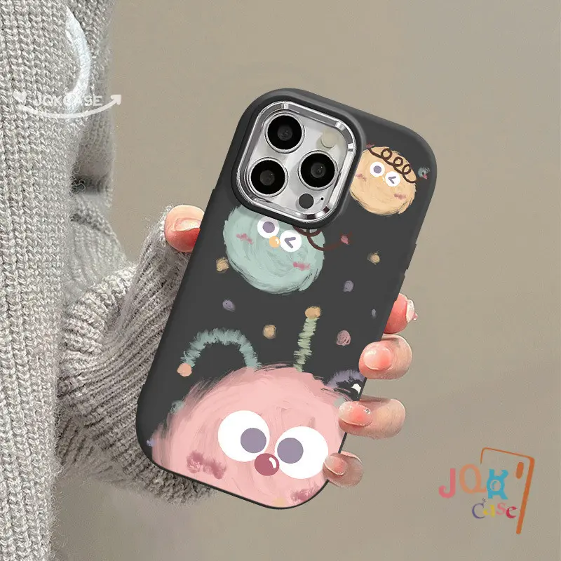 Kartun Manis Indah Bola Monster Titik Case Untuk Infinix Hot 30i 40 30 40i 20 20i 40 Pro Hot 11 10 9 Play 10Lite Smart 6 7 5 8 Plus 8HD 8Pro Tecno Spark 10C GO 2024 10 20C Go 2023 20 Pro Note 40 30 Pop 7 8 Macaron Mode Tren Cover 4