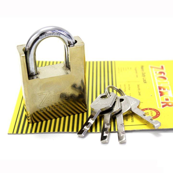 Ổ Khóa Zsolex Chống Cắt Đúc Nguyên Khối Usa Loại 50x75Mm Kèm 4 Chìa Khóa