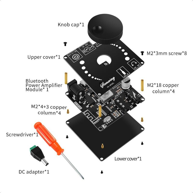 Product Introduction of YS-Ap50L Bộ Khuếch Đại Âm Thanh Bluetooth 5.1 50wx2 phiên bản mini DC12-24V【Flash Deal】 Nghe Nhạc blu  ray 19