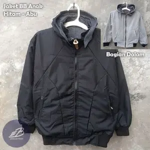 Jaket Bolak Balik Anak Usia 4-14 Tahun/Jaket BB Anak Parasut Despo Mix Fleece