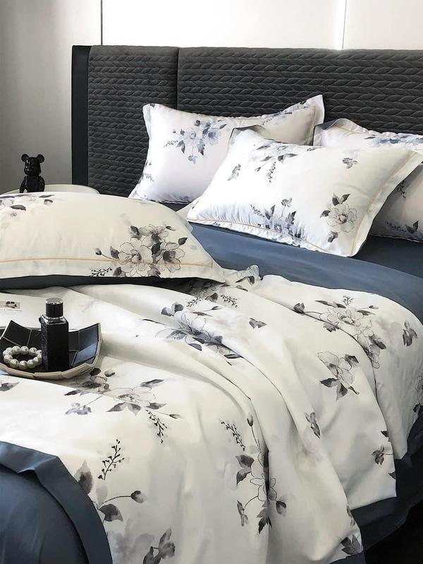 Bộ chăn ga gối lụa thái nhập khẩu cao cấp, chất liệu lụa thái mềm mịn, thoáng mát, chăn đã có ruột sẵn hàng Mềm 0