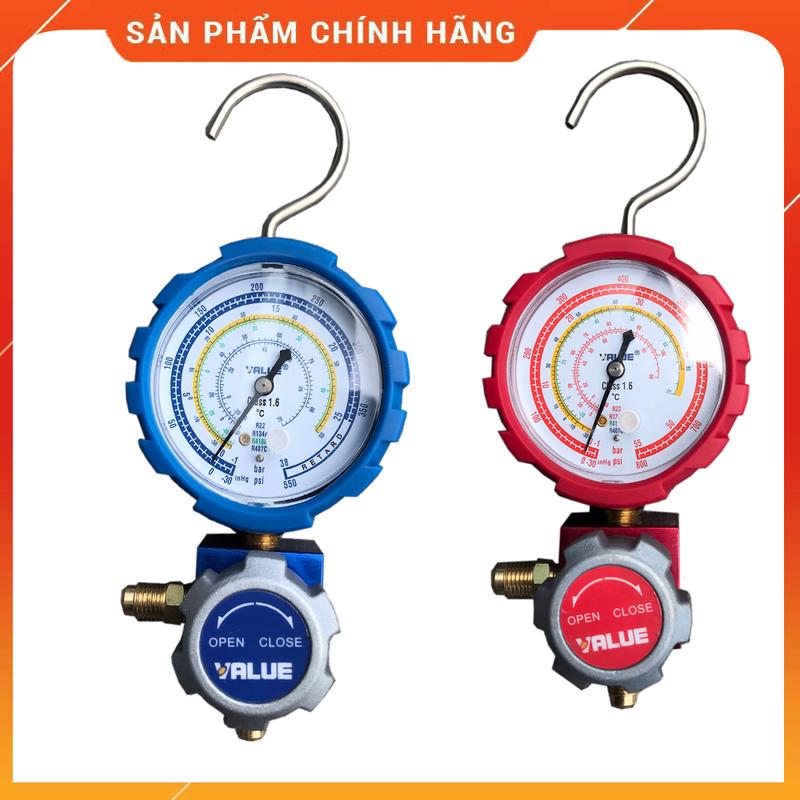 Đồng hồ đo nạp gas đơn hãng VALUE Cao áp - Hạ áp VMG-1-U-H VMG-1-U-L