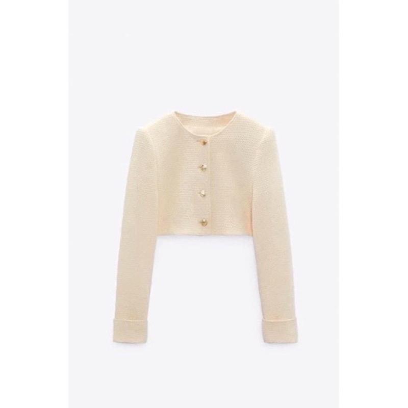 Áo khoác dạ crop top (có đệm vai) 3