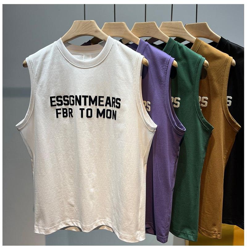Product Introduction of Men's Clothing Men's Sports Fitness Vest Men's Summer Internet Celebrity Sleeveless T-Shirt Men's New American Style Printed Fashion Tank Top 3