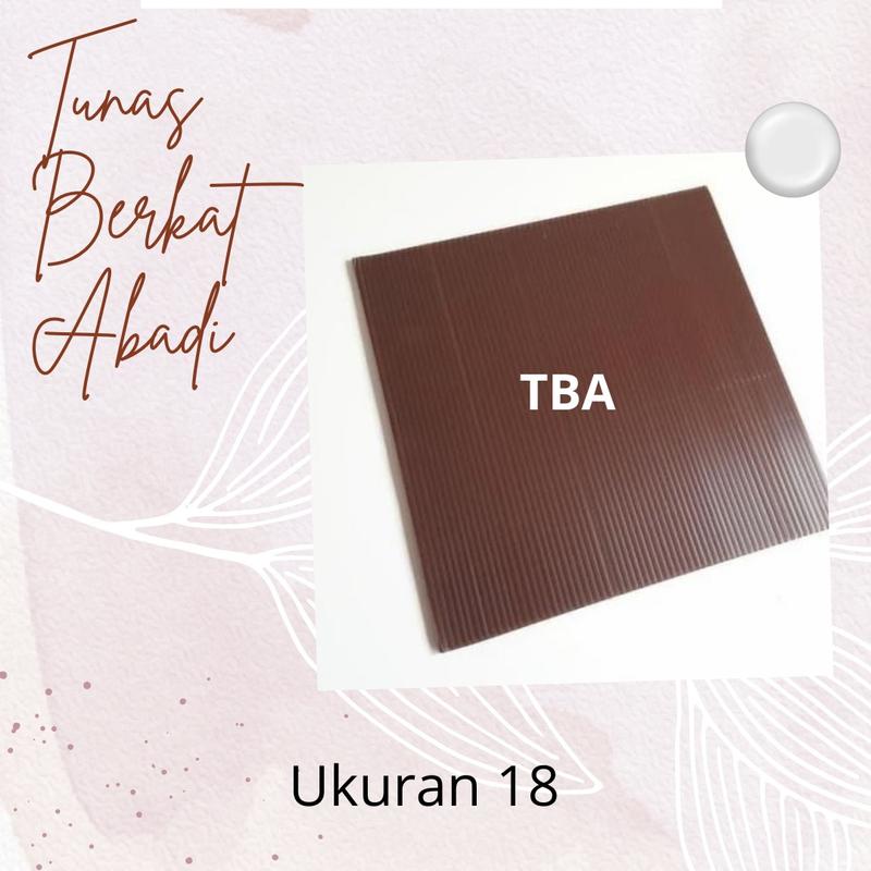 Tatakan kue coklat kotak 18 cm  / Alas Kue Ulang Tahun 1