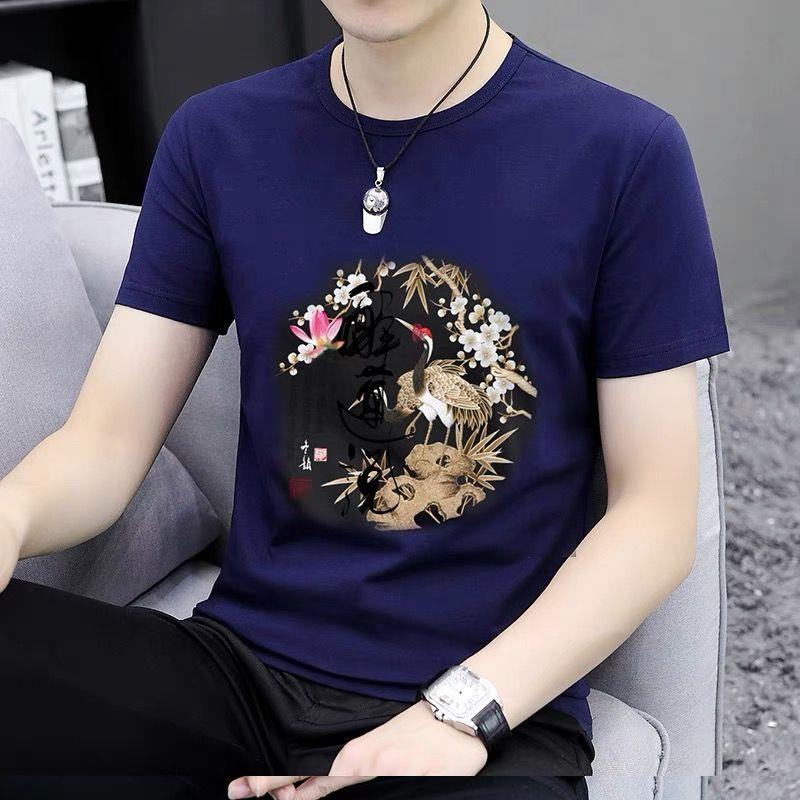 Product Introduction of Ice Silk High-Quality Cool Summer Trendy Zui Lian Shuo Sports Half-Sleeve Ice Silk Breathable Short-Sleeve T-Shirt Men's Sweat Shirt 4