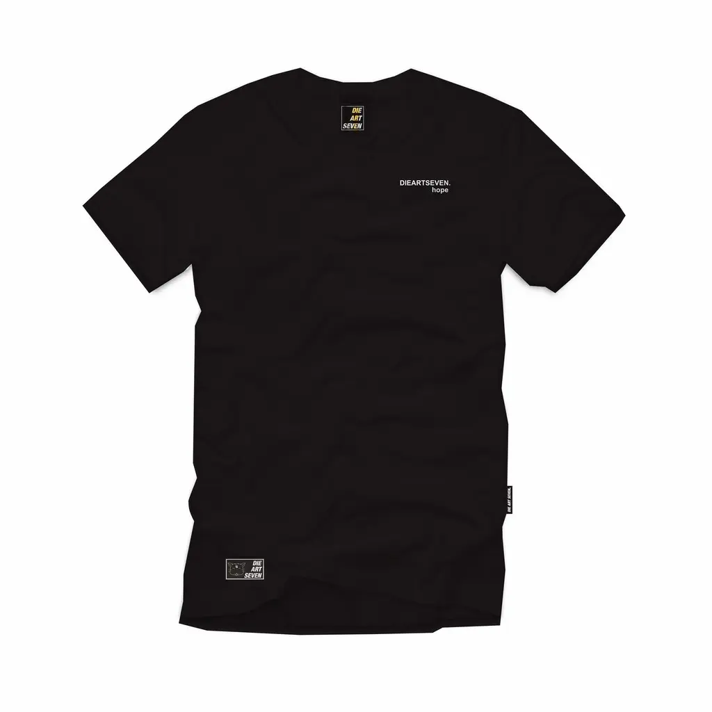FLASH SALE - Kaos Distro Dieartseven Hope BLACK Basic Printing