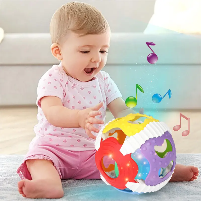 Baby Toy Rattles Develop Baby Intelligence Fun Little Loud Bell Ball Babies Ball Toy Girls Boys Toy Hand Bell Rattle