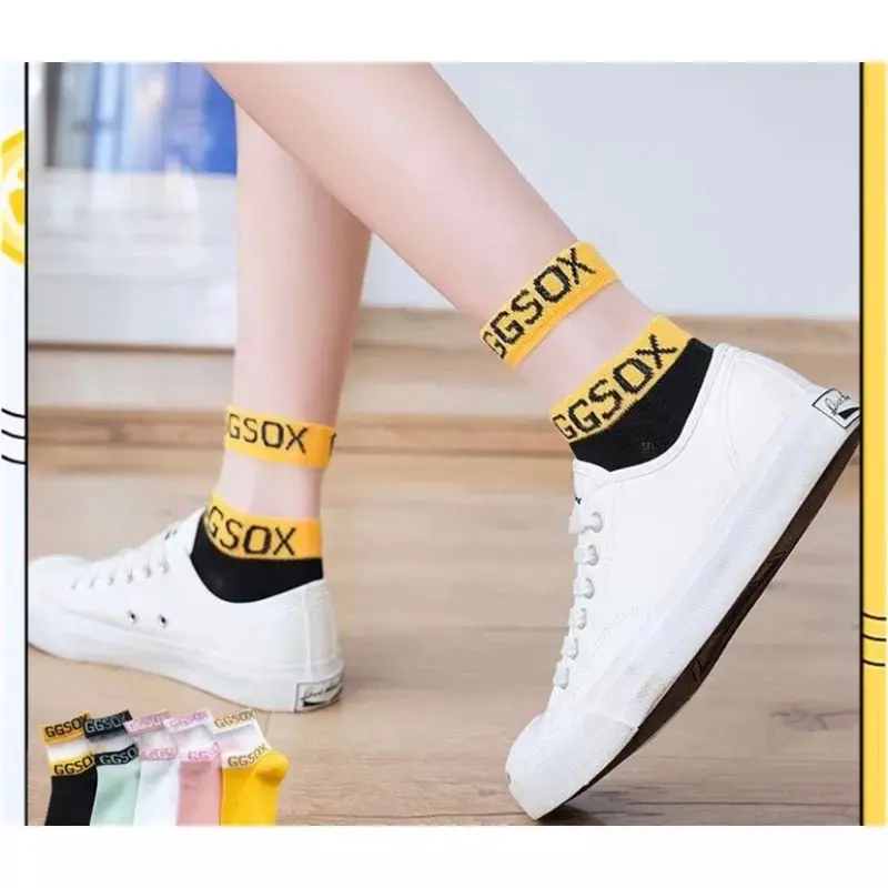 Kaos Kaki Wanita Transparan Motif 0
